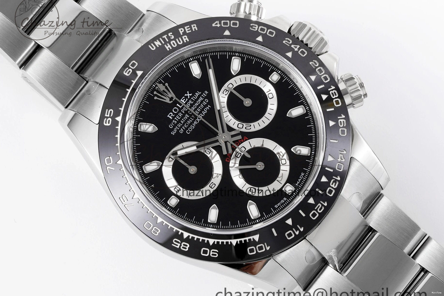 MiroTime 0406 SmoothTexture Daytona 116500 KING 1:1 Best Edition Black Dial on SS Bracelet SH 1910